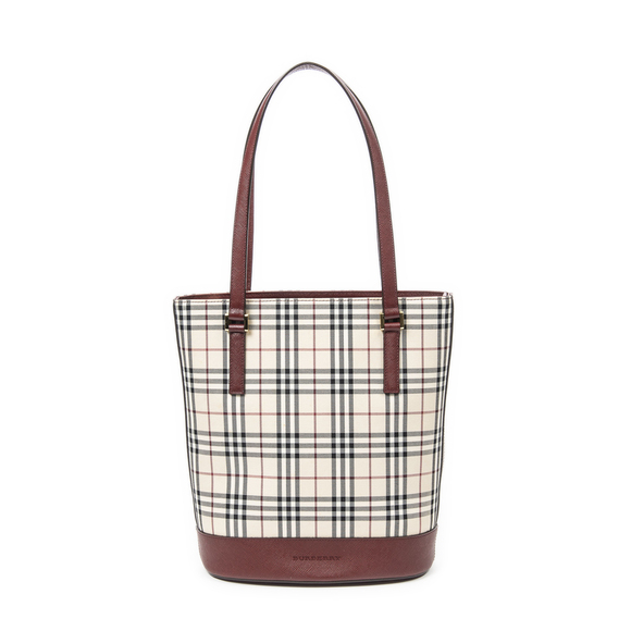 Burberry Zip Bucket Tote